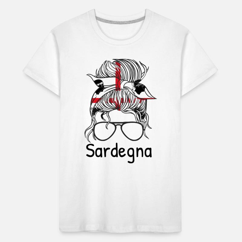 Sardaigne Drapeau Sarde Drapeau Sardegna Drapeau T-shirt bio Premium Enfant