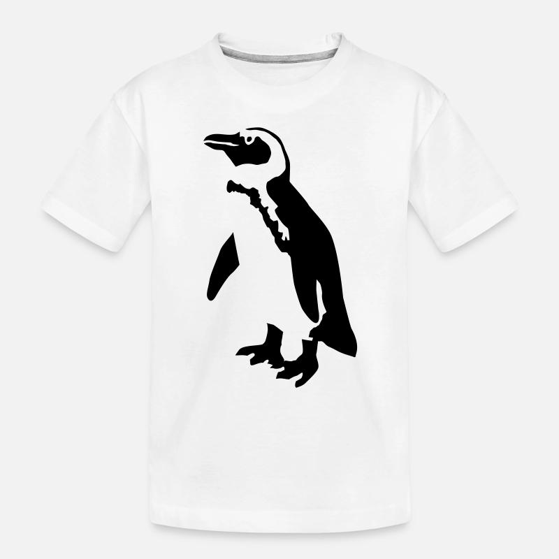 Pinguin - Kinder Premium Bio T-Shirt - Weiß