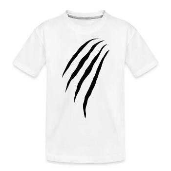 claws - Kinder Premium Bio T-Shirt - Weiß - Vorne