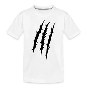 krallen - Kinder Premium Bio T-Shirt - Weiß - Vorne