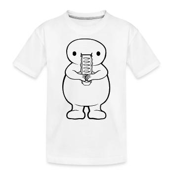 Mangez un clipart sandwich - T-shirt bio Premium Enfant - blanc - Devant