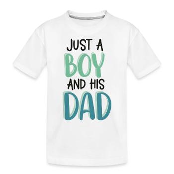 Father & Son | Parents gifts | Gifts Children - Kids' Premium Organic T-Shirt - white - Front