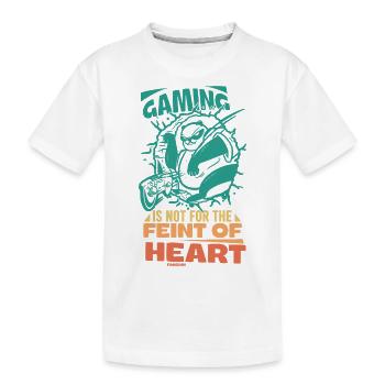 Gaming - Kinder Premium Bio T-Shirt - Weiß - Vorne