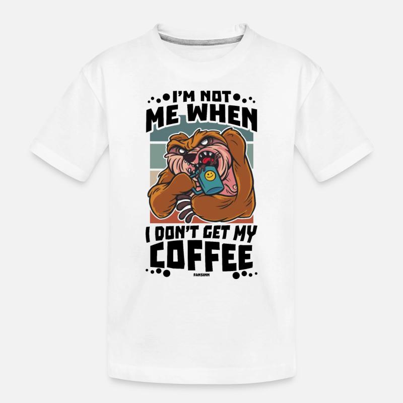 Kaffee - Kinder Premium Bio T-Shirt - Weiß