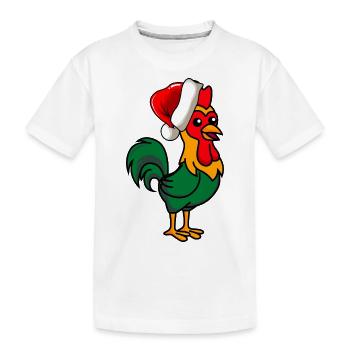 Hahn Comic Christmas - Kids' Premium Organic T-Shirt - white - Front