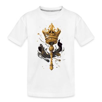 The scepter - Kids' Premium Organic T-Shirt - white - Front