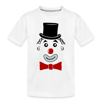 Sourire de clown - T-shirt bio Premium Enfant - blanc - Devant