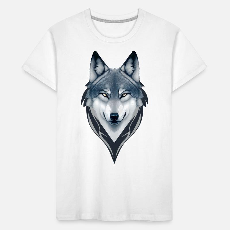 Blauer Mond Wolf Geist Kinder Premium Bio T-Shirt