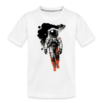 Astronaut - Kinder Premium Bio T-Shirt - Weiß - Vorne