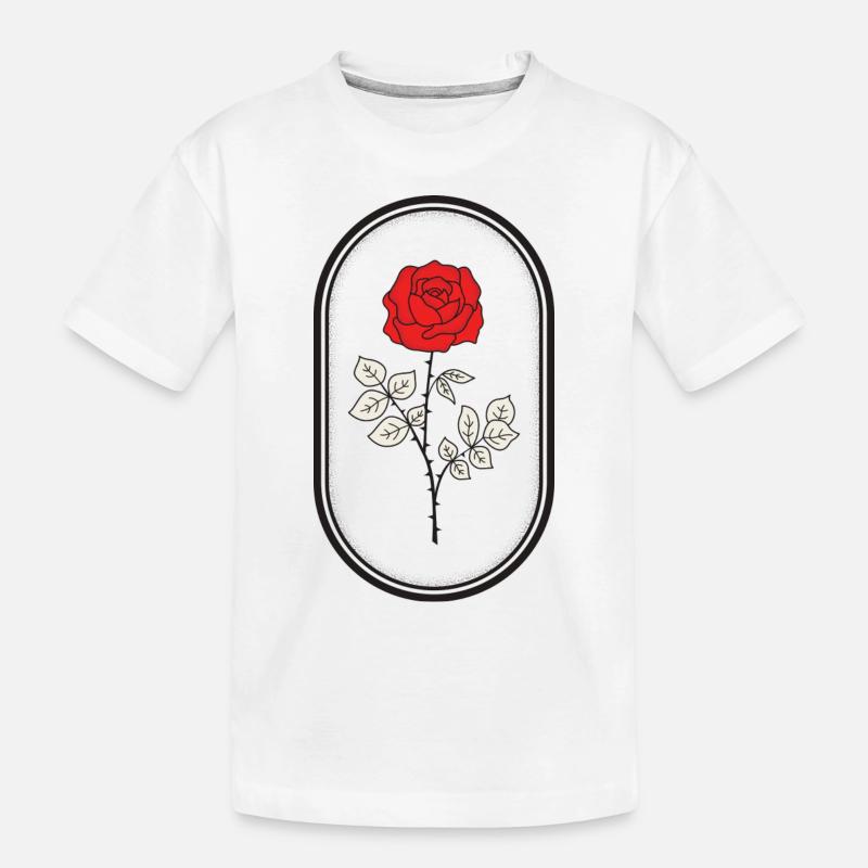 Rose Logo - T-shirt bio Premium Enfant - blanc