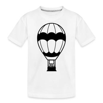 Luftballon - Kinder Premium Bio T-Shirt - Weiß - Vorne
