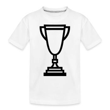 Trophäe - Kinder Premium Bio T-Shirt - Weiß - Vorne