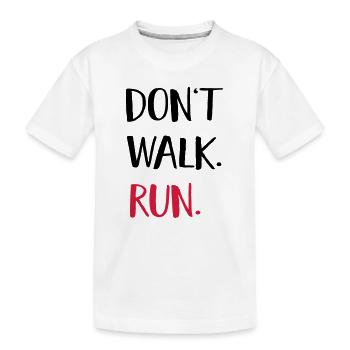 courir - T-shirt bio Premium Enfant - blanc - Devant