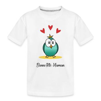 BONNE FÊTE. FÊTE DES MÈRES. FÊTE DES PÈRES. FÊTE - T-shirt bio Premium Enfant - blanc - Devant
