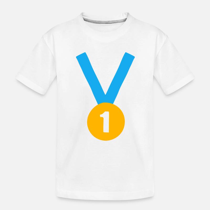 No.1 - Kinder Premium Bio T-Shirt - Weiß