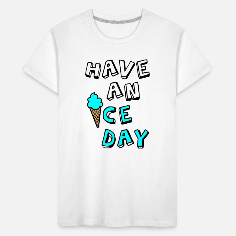 Eis Comic Sommer Urlaub coole Sprüche Eiskrem Fun Kinder Premium Bio T-Shirt