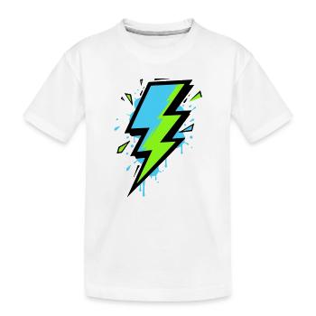 Rayon de l’électricité moderne - T-shirt bio Premium Enfant - blanc - Devant