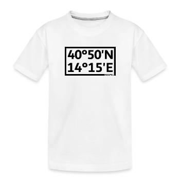 Coordonnées de Naples - T-shirt bio Premium Enfant - blanc - Devant