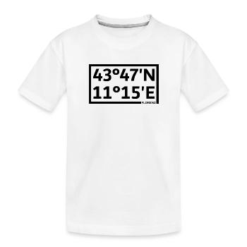 Coordonnées de Florence - T-shirt bio Premium Enfant - blanc - Devant