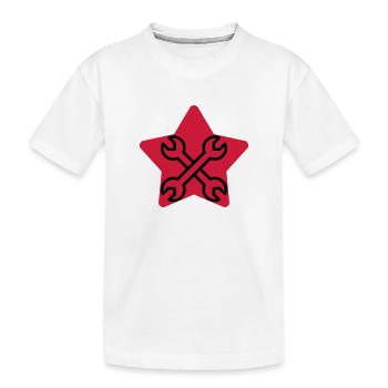 Mechanik / Mechaniker / Auto / Garage - Kinder Premium Bio T-Shirt - Weiß - Vorne