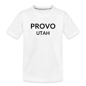 Provo, Utah, États-Unis - T-shirt bio Premium Enfant - blanc - Devant