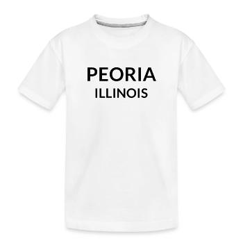Peoria Illinois USA - Kinder Premium Bio T-Shirt - Weiß - Vorne