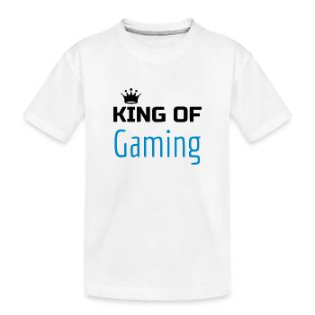 gamer gaming geek game spiel spieler - Kinder Premium Bio T-Shirt - Weiß - Vorne