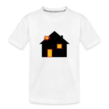 HitHouse - Kinder Premium Bio T-Shirt - Weiß - Vorne