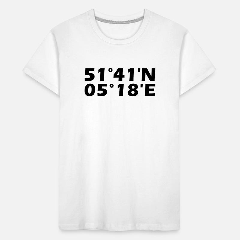 's-Hertogenbosch coordinates Kids' Premium Organic T-Shirt
