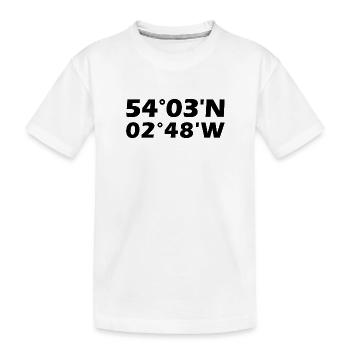 Lancaster Koordinaten - Kinder Premium Bio T-Shirt - Weiß - Vorne