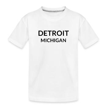 Détroit, Michigan, États-Unis - T-shirt bio Premium Enfant - blanc - Devant