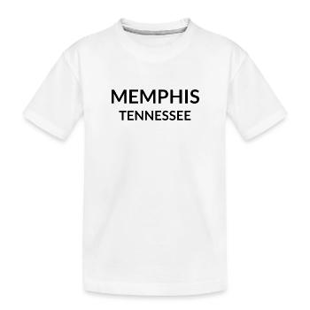 Memphis, Tennessee, USA - Kids' Premium Organic T-Shirt - white - Front
