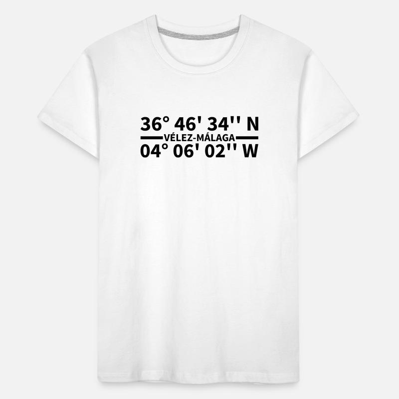 Vélez-Málaga coordinates Kids' Premium Organic T-Shirt