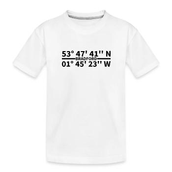 Coordonnées de Bradford - T-shirt bio Premium Enfant - blanc - Devant