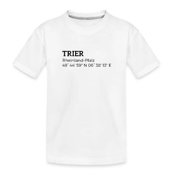 Coordonnées Trèves Rhénanie-Palatinat - T-shirt bio Premium Enfant - blanc - Devant