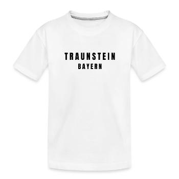 Traunstein Bayern - Kinder Premium Bio T-Shirt - Weiß - Vorne