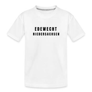 Edewecht⁠ Niedersachsen - Kinder Premium Bio T-Shirt - Weiß - Vorne