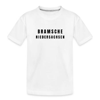 Bramsche Niedersachsen - Kinder Premium Bio T-Shirt - Weiß - Vorne