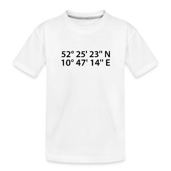 Coordonnées de Wolfsburg - T-shirt bio Premium Enfant - blanc - Devant
