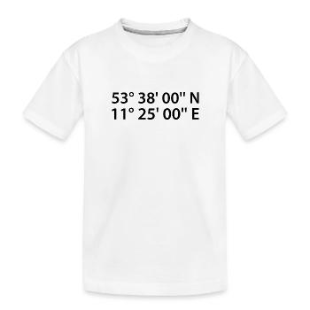 Schwerin coordinates - Kids' Premium Organic T-Shirt - white - Front