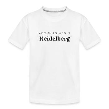 Coordonnées Heidelberg - T-shirt bio Premium Enfant - blanc - Devant