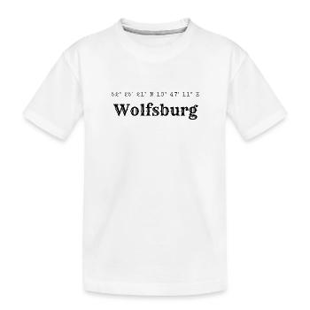 Wolfsburg coordinates - Kids' Premium Organic T-Shirt - white - Front