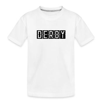 Panneau de l’aéroport de Derby - T-shirt bio Premium Enfant - blanc - Devant