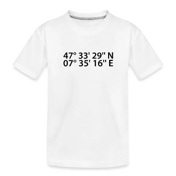 Basel coordinates - Kids' Premium Organic T-Shirt - white - Front