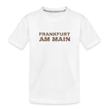 Frankfurt am Main Hund - Kinder Premium Bio T-Shirt - Weiß - Vorne