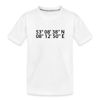 Oldenburg coordinates - Kids' Premium Organic T-Shirt - white - Front