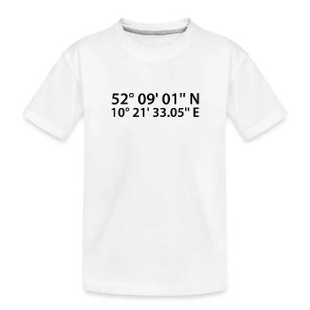 Coordonnées de Salzgitter - T-shirt bio Premium Enfant - blanc - Devant