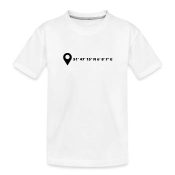 Coordonnées de Clèves - T-shirt bio Premium Enfant - blanc - Devant