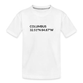 Columbus, Géorgie, États-Unis Coordonnées - T-shirt bio Premium Enfant - blanc - Devant