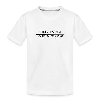 Charleston, Caroline du Sud, États-Unis Coordonnées - T-shirt bio Premium Enfant - blanc - Devant